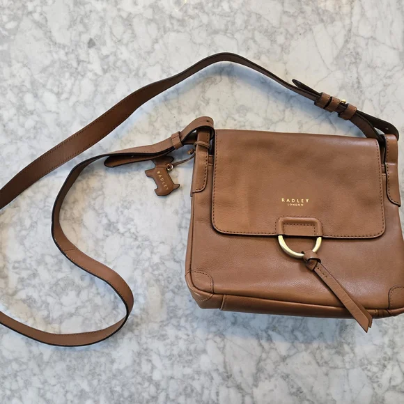Radley London Brown Leather Crossbody Bag - Picture 1 of 4